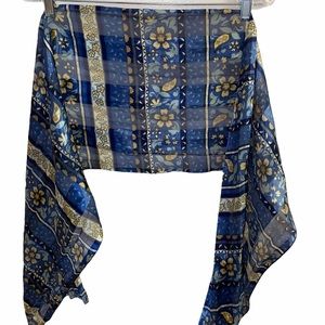 Floral Silk Like Scarf